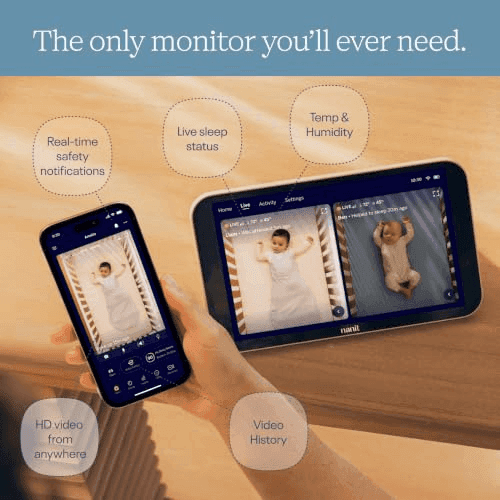Nanit Smart Baby Video Monitor System with Floor Stand and 8-Inch Display image 3