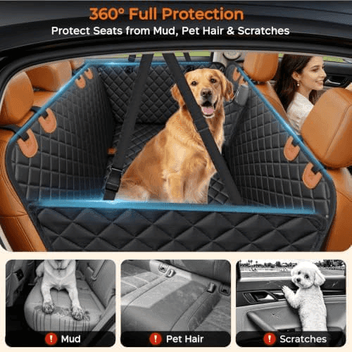 URPOWER Waterproof Dog Car Seat Cover with Side Flaps image 3