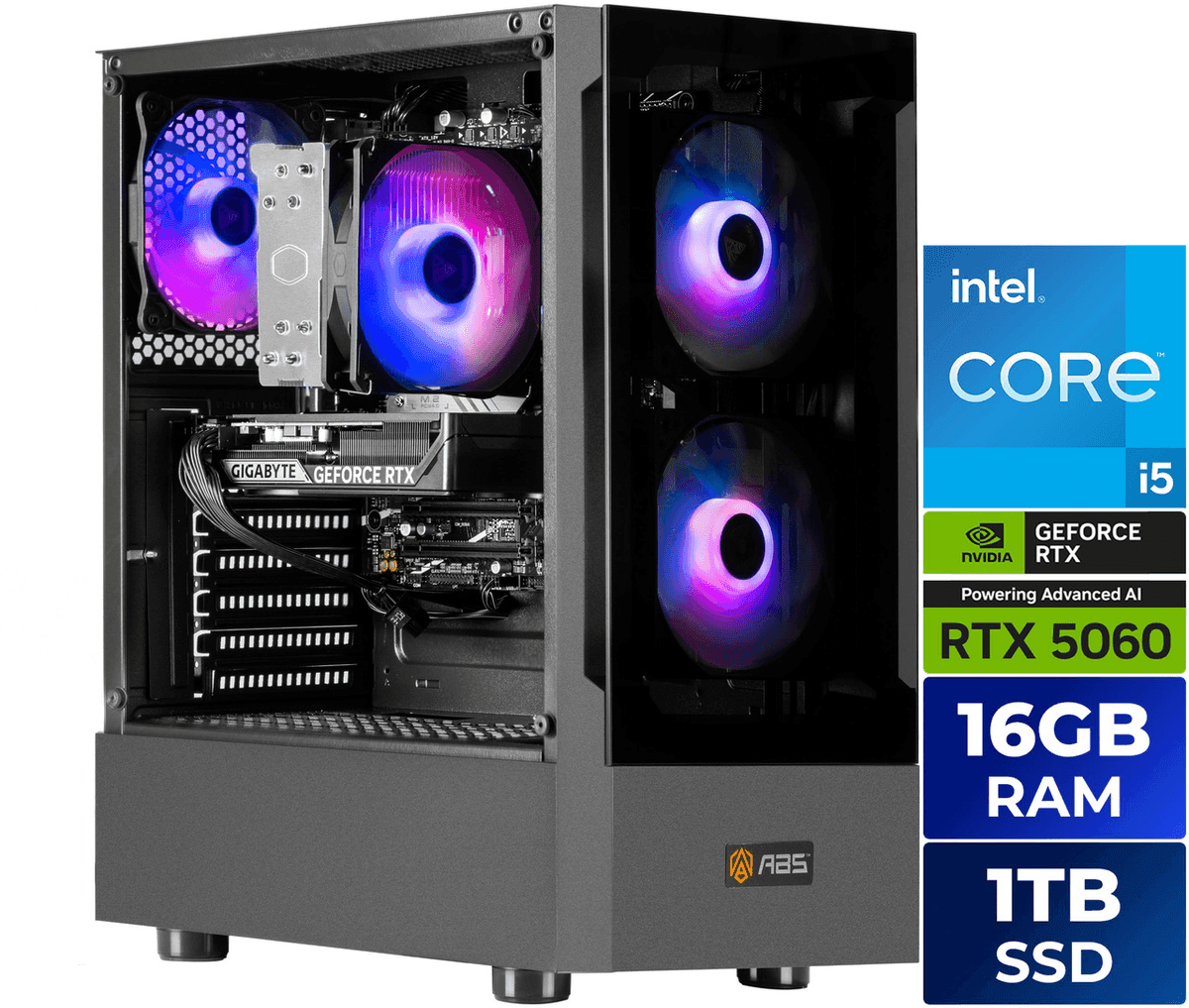 ABS Flavonius Aqua RTX 5060 Gaming PC