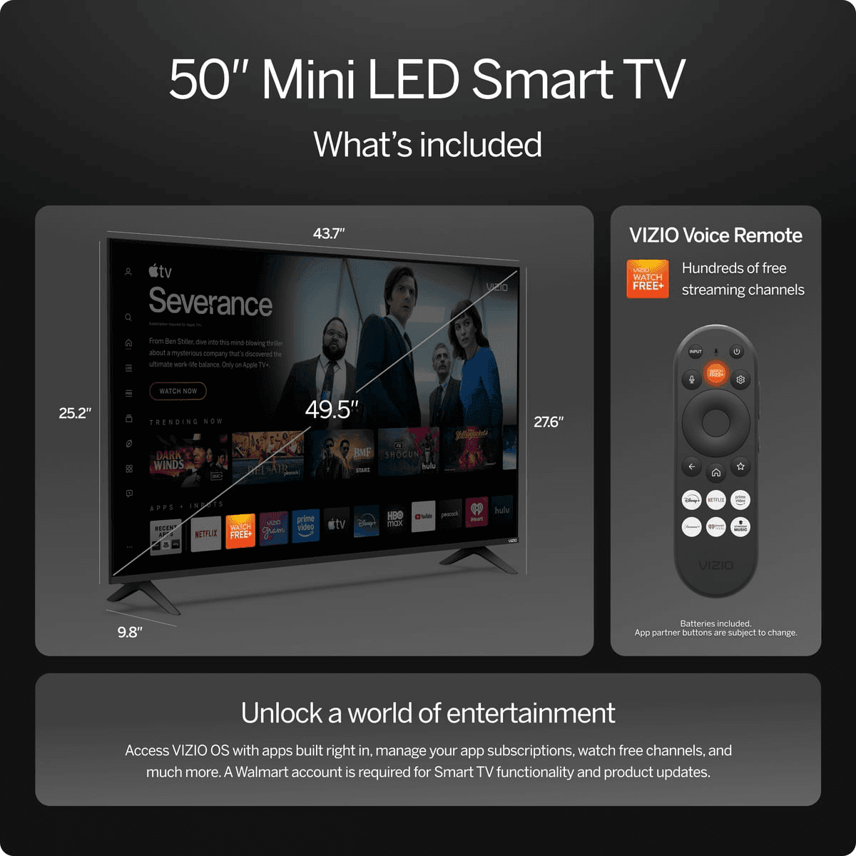 VIZIO 50-Inch Mini LED Quantum 4K Smart TV image 3
