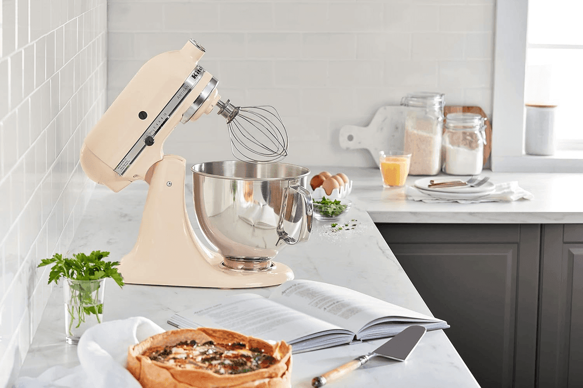KitchenAid Artisan 5-Qt Stand Mixer - Almond Cream image 5