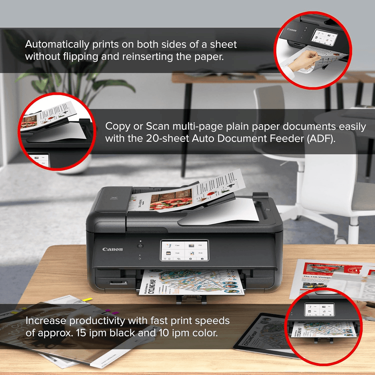 Canon PIXMA TR8620a Wireless All-in-One Printer image 4
