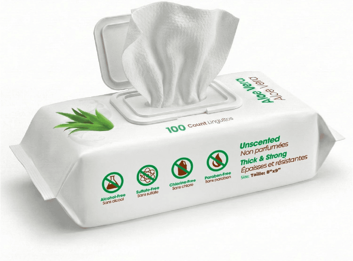 Best Pet Supplies Hydrating Aloe Dog Wipes, 100 Count