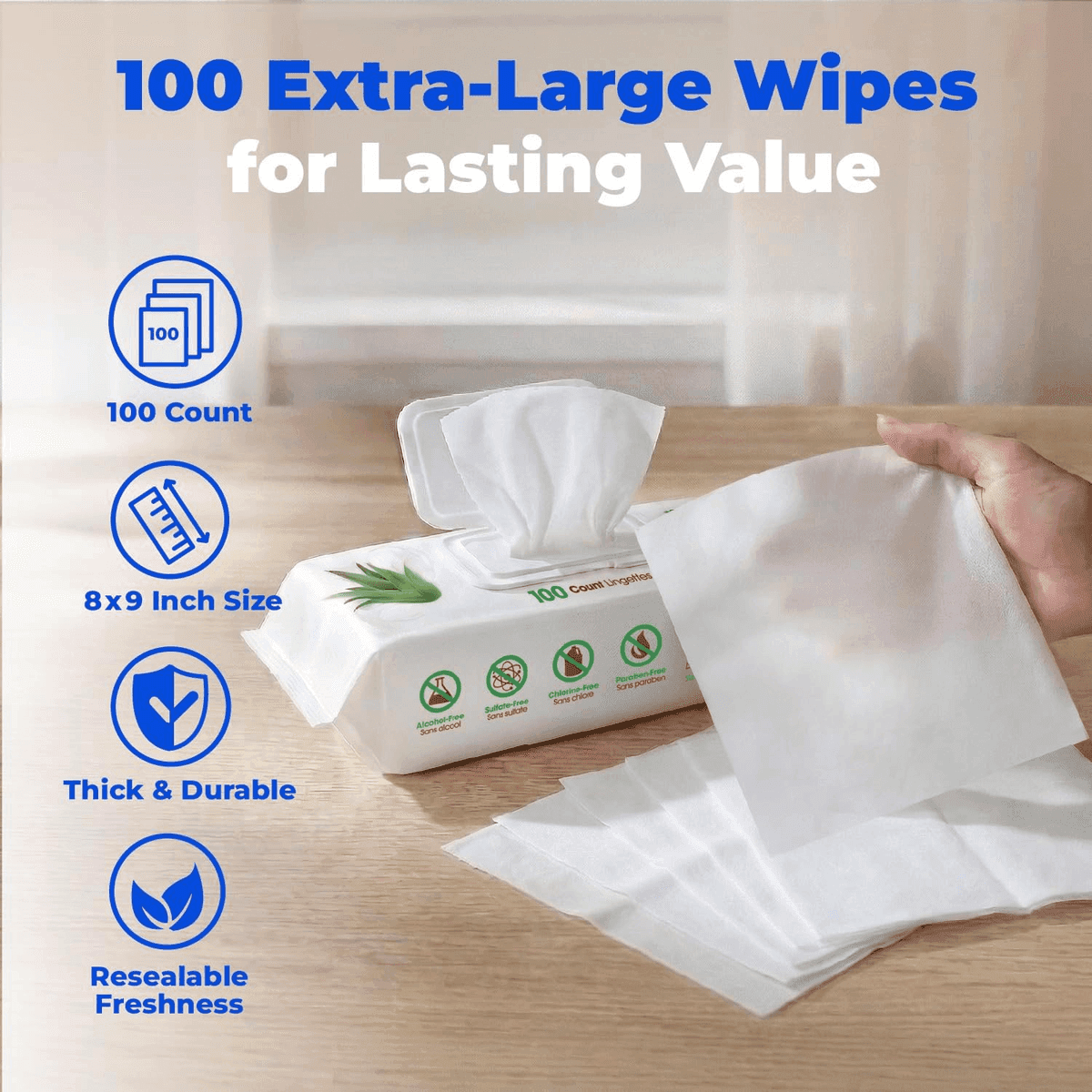 Best Pet Supplies Hydrating Aloe Dog Wipes, 100 Count image 5