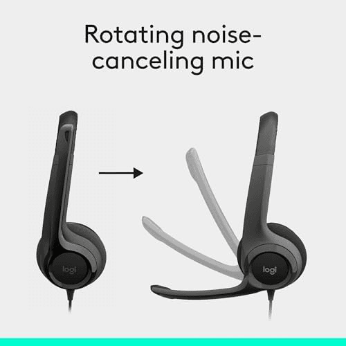Logitech H390 Wired USB Headset - Black image 3