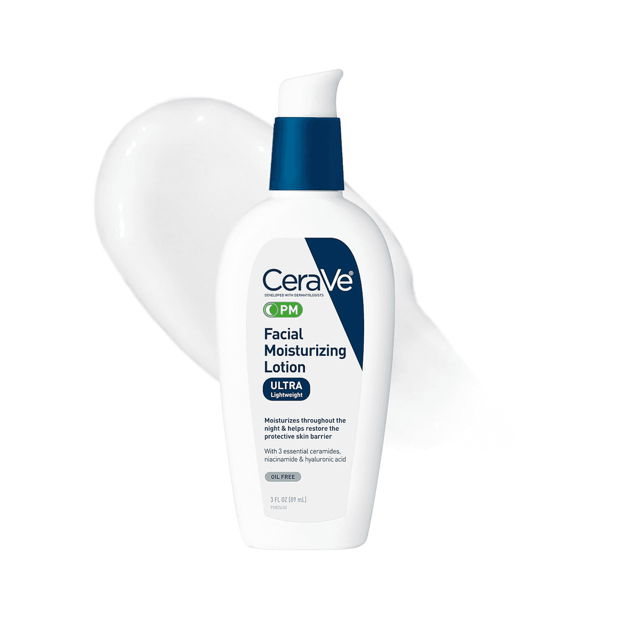CeraVe PM Daily Facial Moisturizing Lotion - 3 fl oz