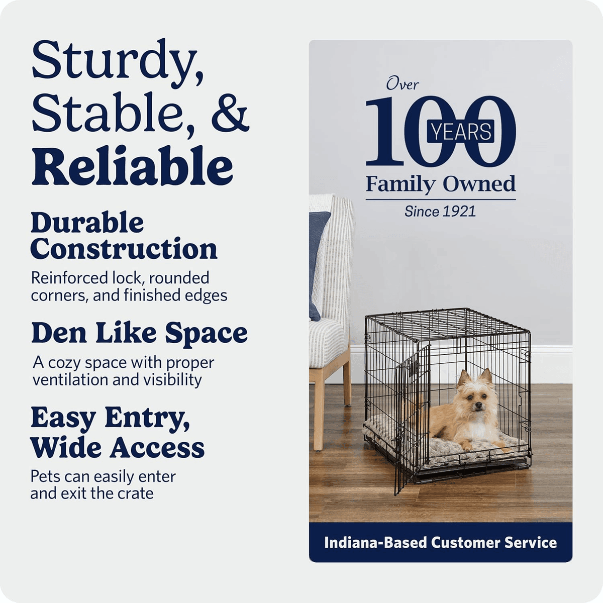 MidWest Homes for Pets 24-Inch Single-Door iCrate - Black image 5