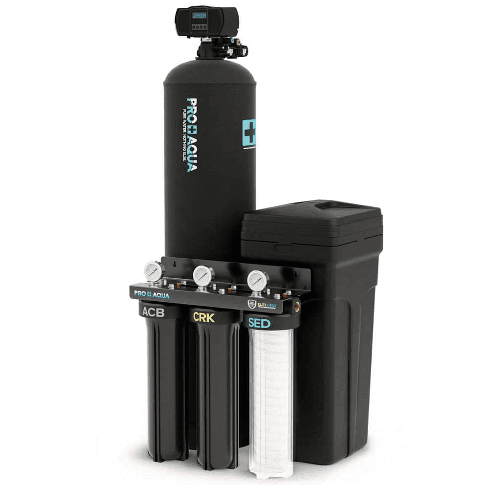 PRO+AQUA Elite 80,000-Grain Water Softener and Whole-House Filtration System