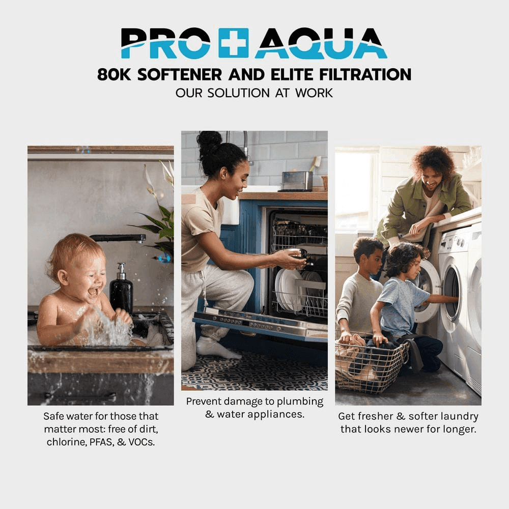 PRO+AQUA Elite 80,000-Grain Water Softener and Whole-House Filtration System image 5
