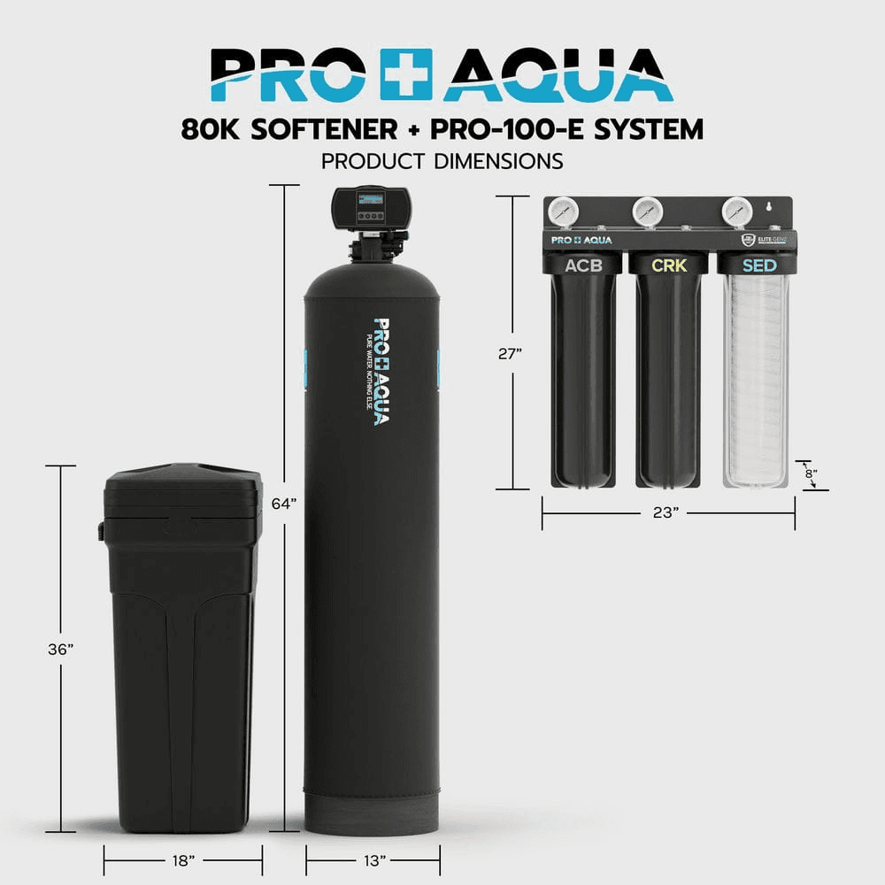 PRO+AQUA Elite 80,000-Grain Water Softener and Whole-House Filtration System image 2