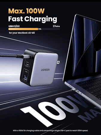 UGREEN Nexode 100W 4-Port GaN USB-C Charger image 2