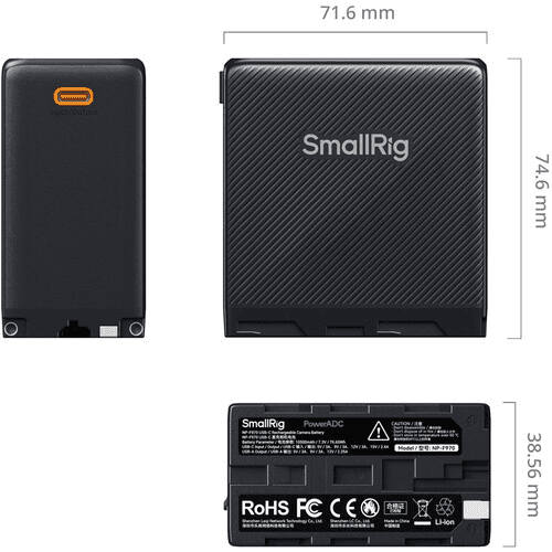 SmallRig NP-F970 USB-C Rechargeable Camera Battery image 3