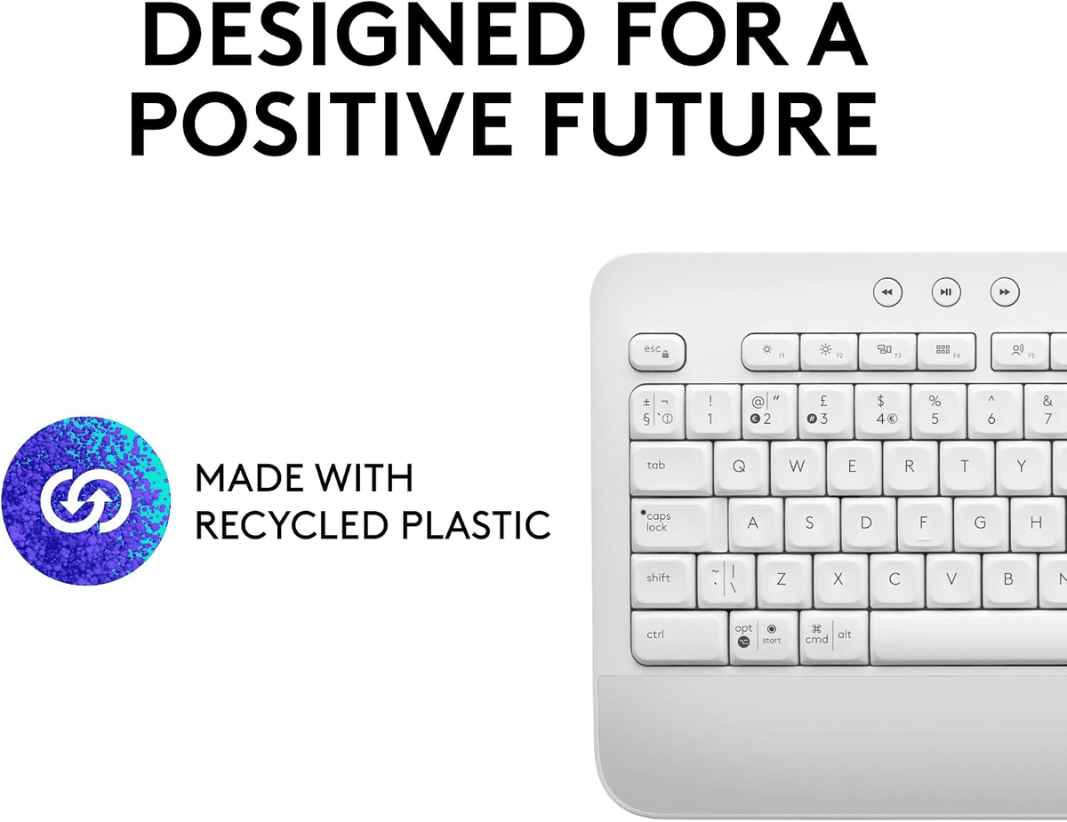 Logitech Signature K650 Full-Size Wireless Keyboard - Off White image 5