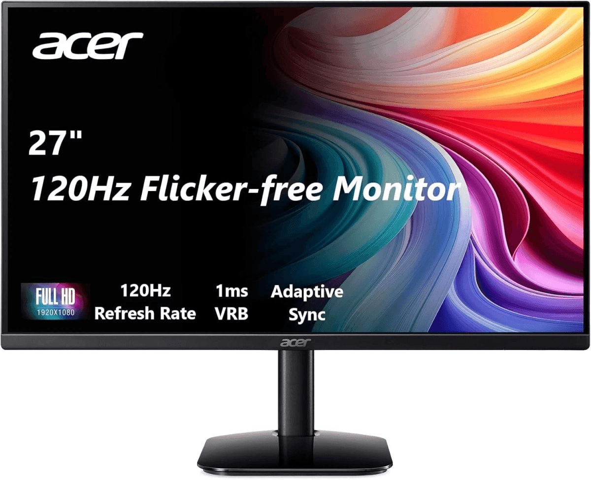 Acer KB272 G0BI 27-inch 120Hz IPS Monitor - Certified Refurbished