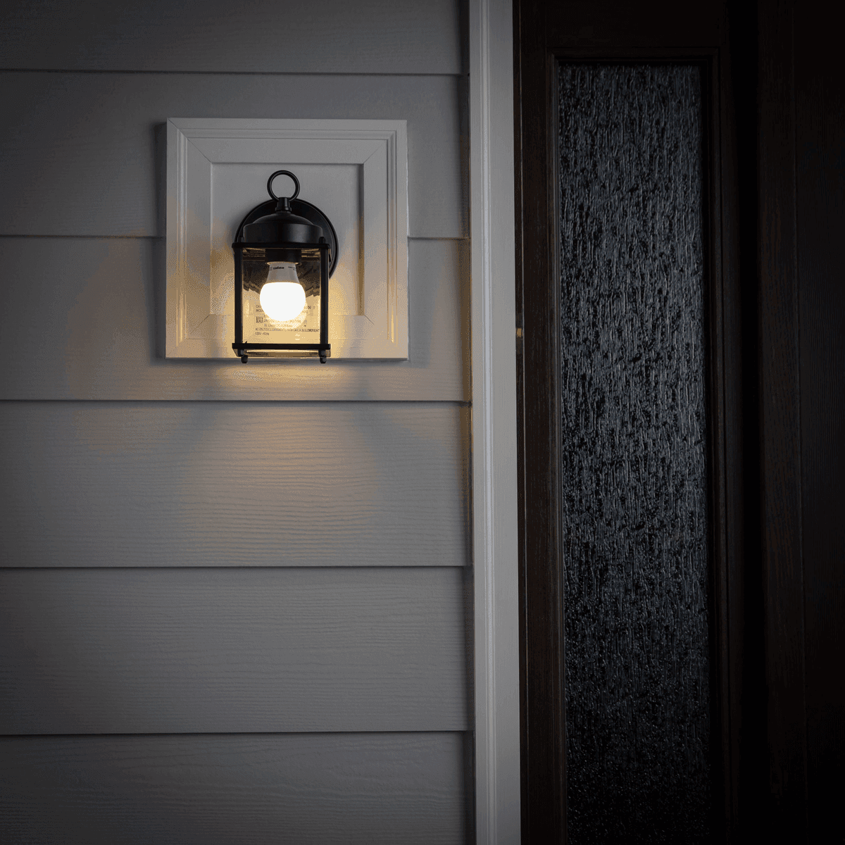 [Ends 10/14] Project Source Morlake Matte Black Outdoor Wall Light image 4