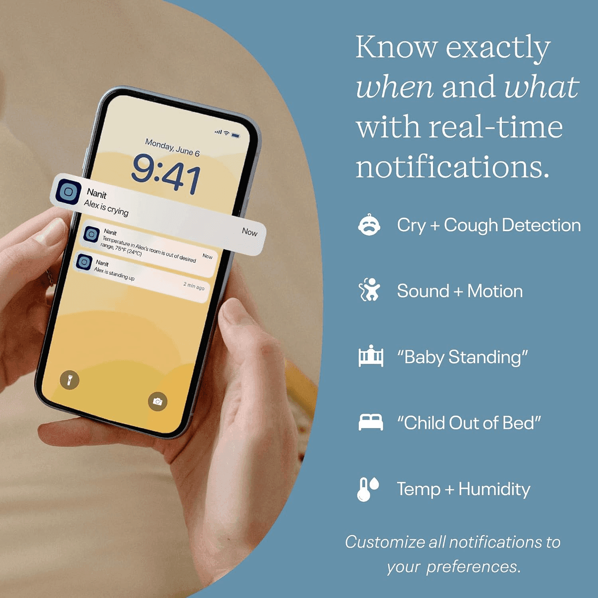 Nanit Smart Baby Monitor System with Wall Mount and 8-Inch Display image 4