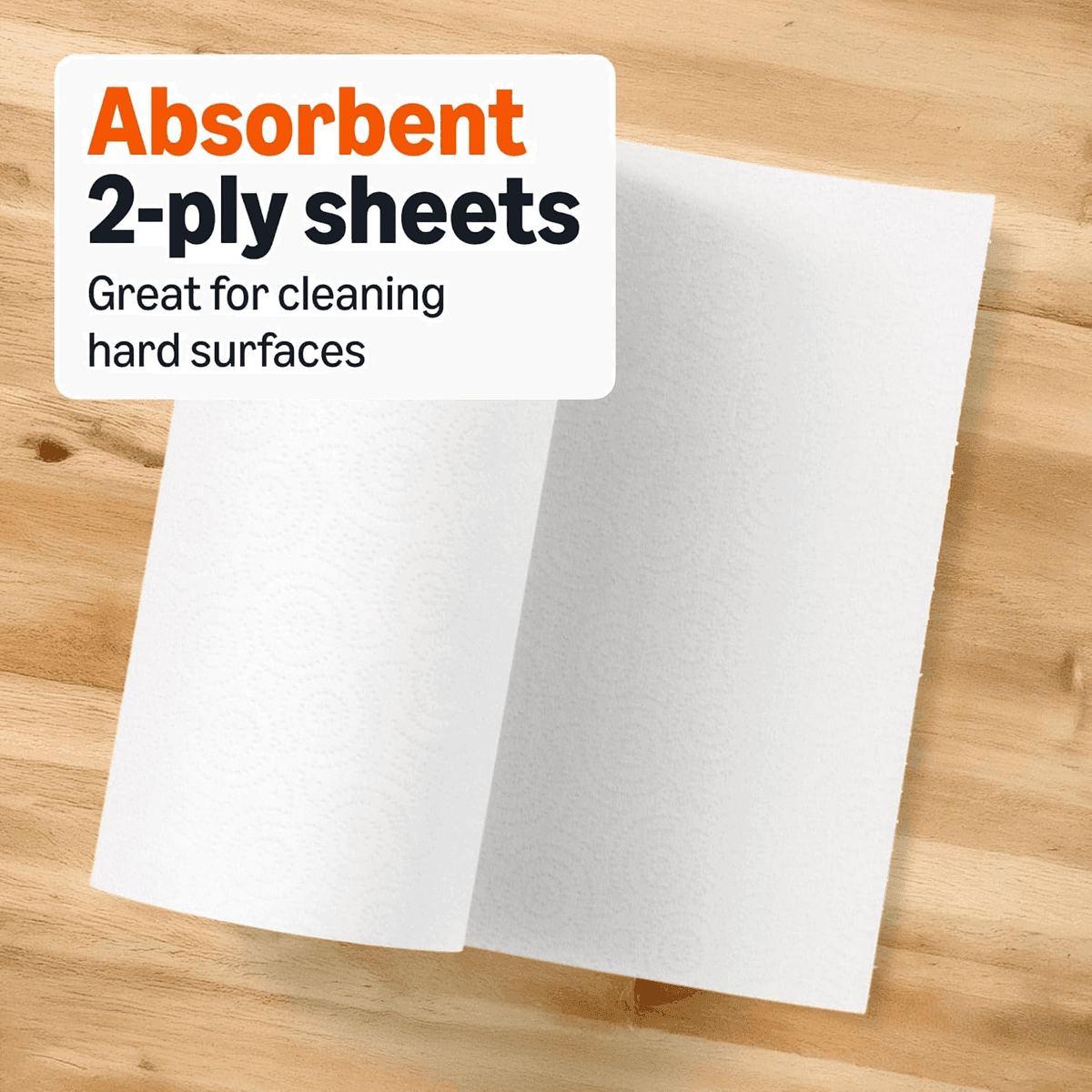 Amazon Basics 2-Ply Flex-Sheets Paper Towels - 12 Rolls, 150 Sheets Each image 3