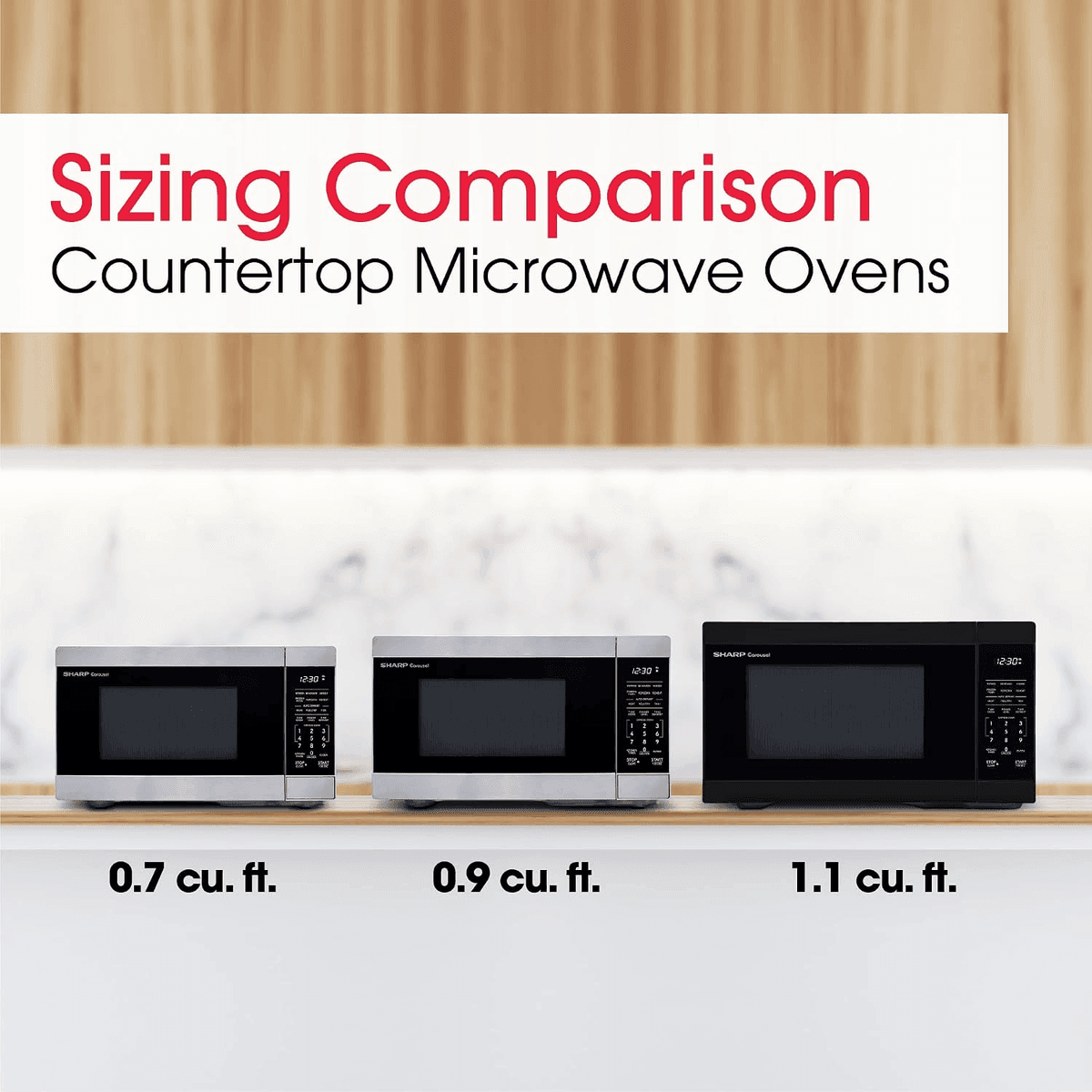 Sharp SMC1161KB 1.1 Cu. Ft. 1000W Countertop Microwave image 5
