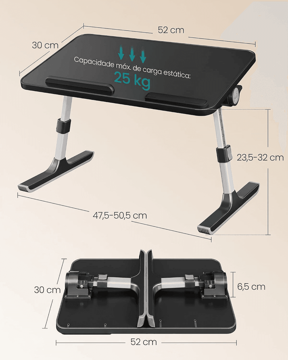 SONGMICS Adjustable Laptop Bed Desk for $24.64 image 5