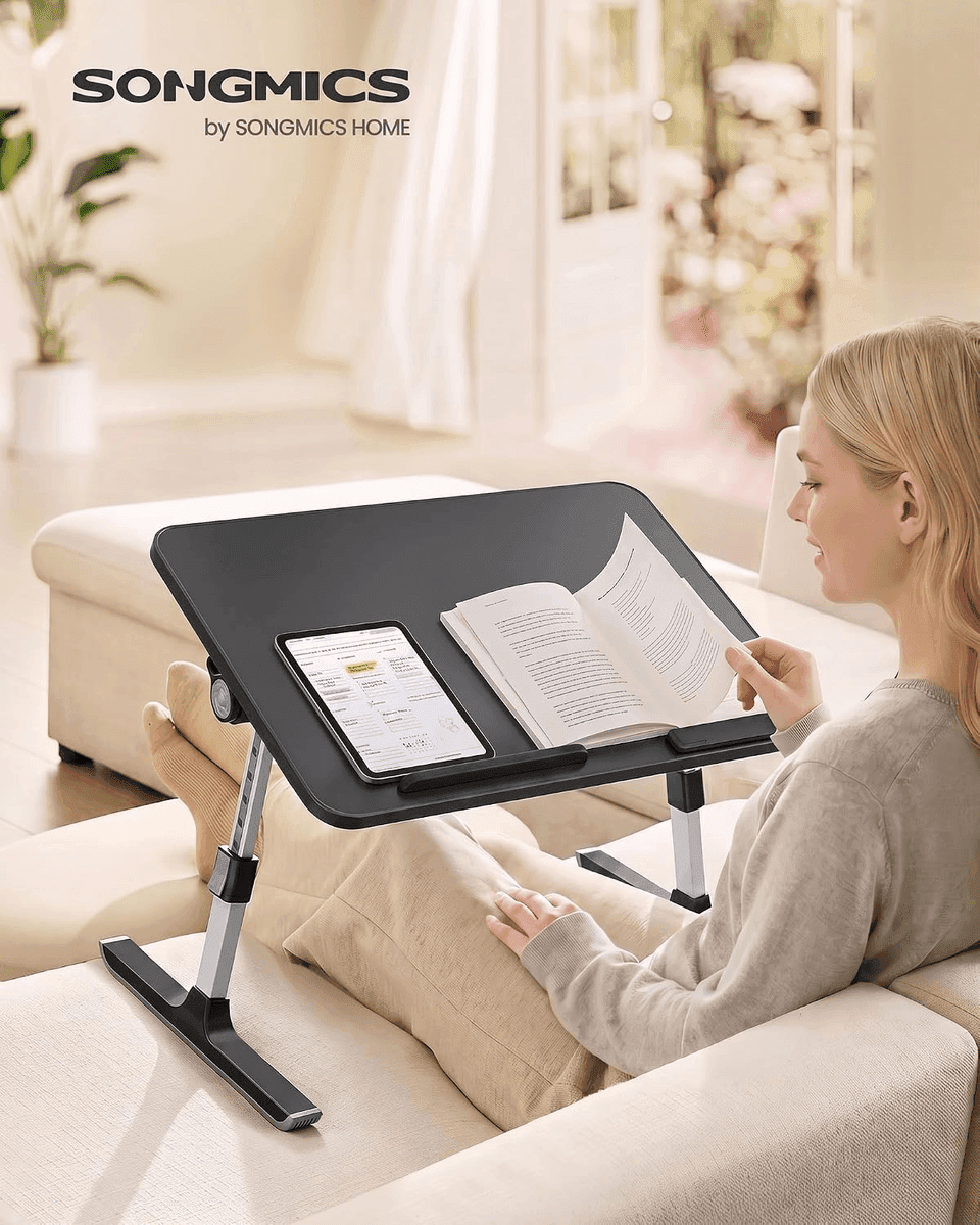 SONGMICS Adjustable Laptop Bed Desk for $24.64 image 2