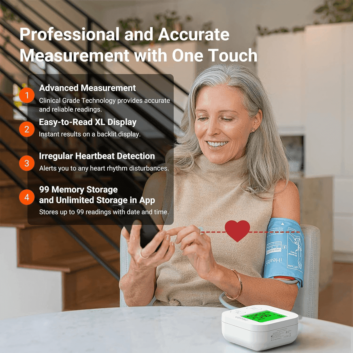 iHealth Track Smart Upper Arm Blood Pressure Monitor image 2