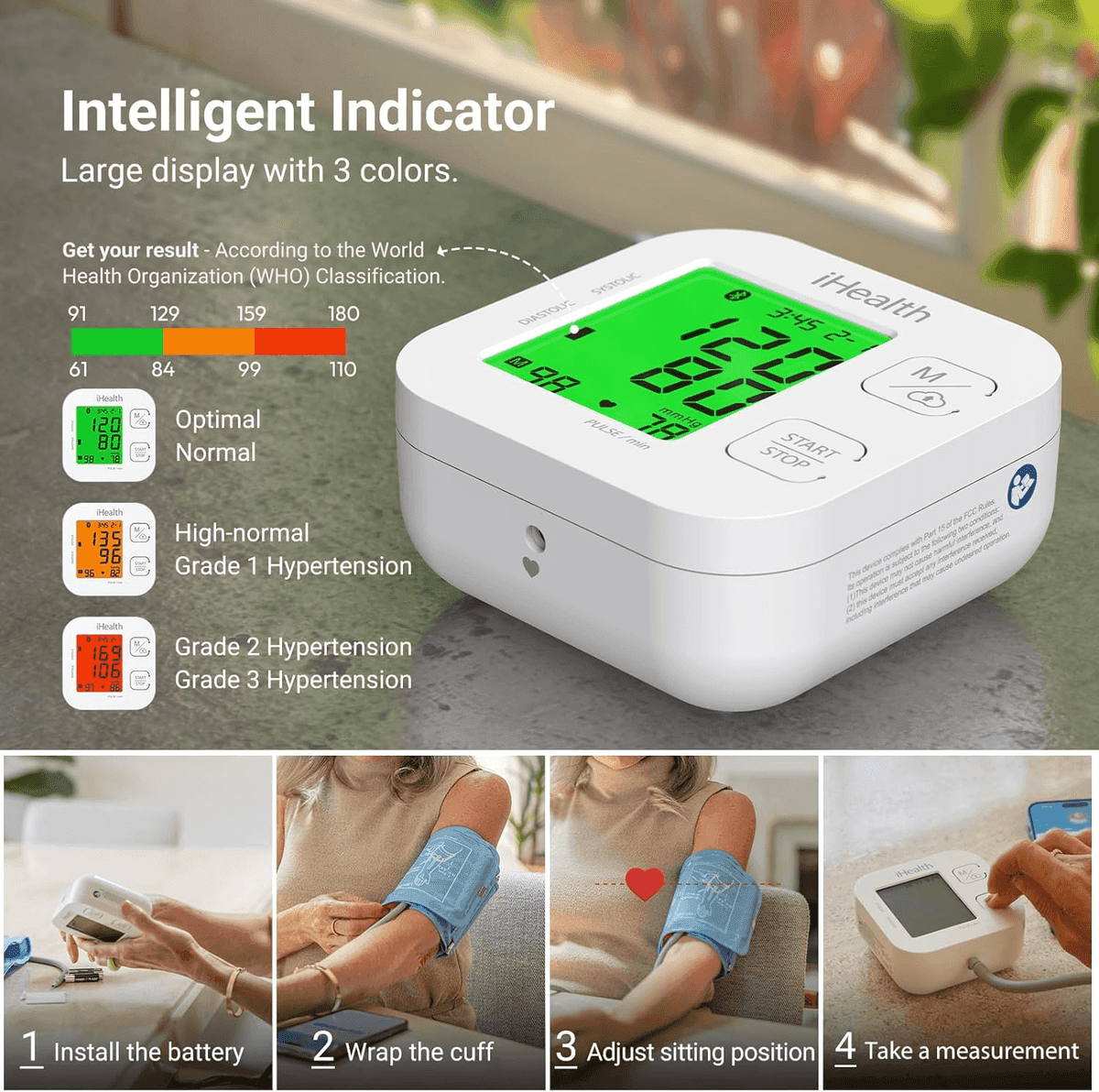 iHealth Track Smart Upper Arm Blood Pressure Monitor image 3