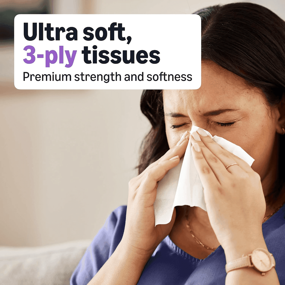 Amazon Basics Ultra-Soft 3-Ply Facial Tissues, 264 Count image 4