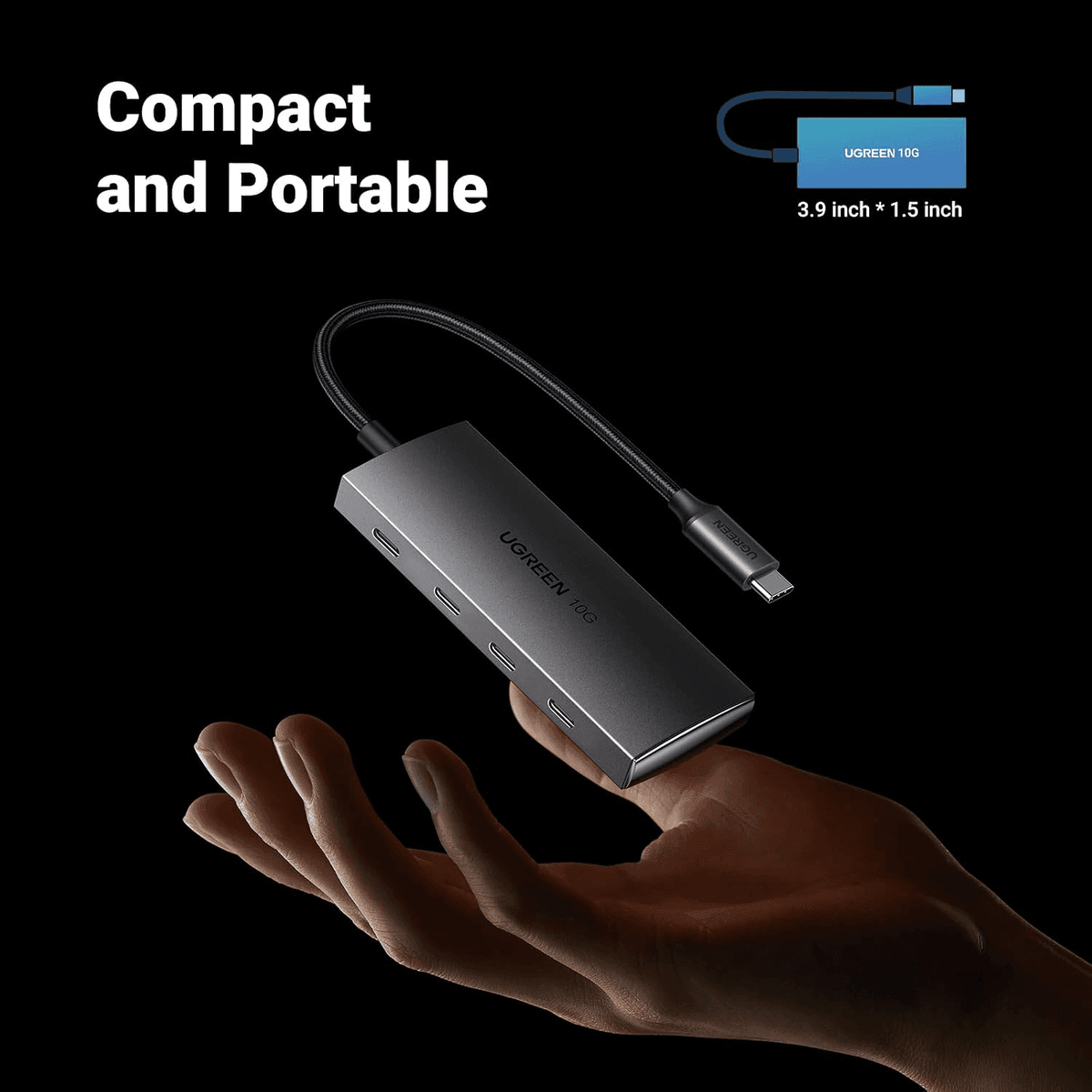 UGREEN 4-Port USB-C 3.2 10Gbps Data Hub image 2