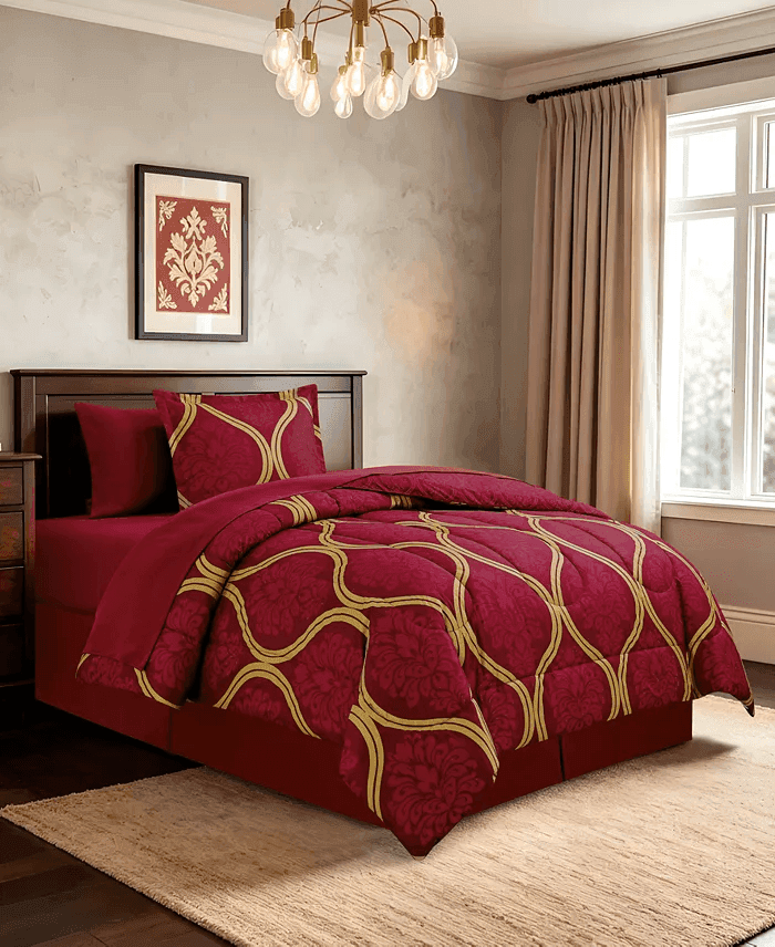 Macy's Ogee 8-Piece Comforter Set, King image 2