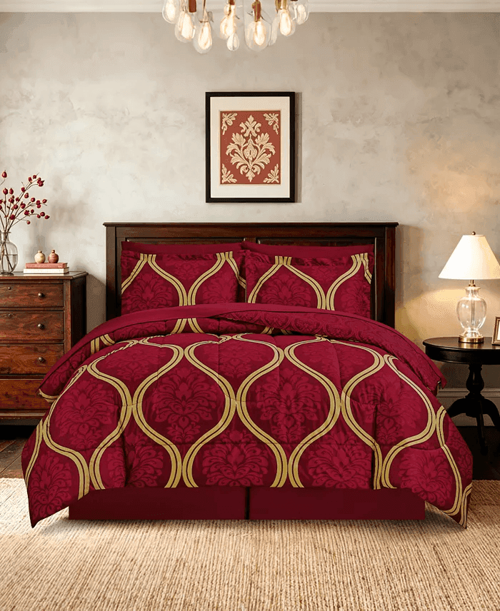 Macy's Ogee 8-Piece Comforter Set, King
