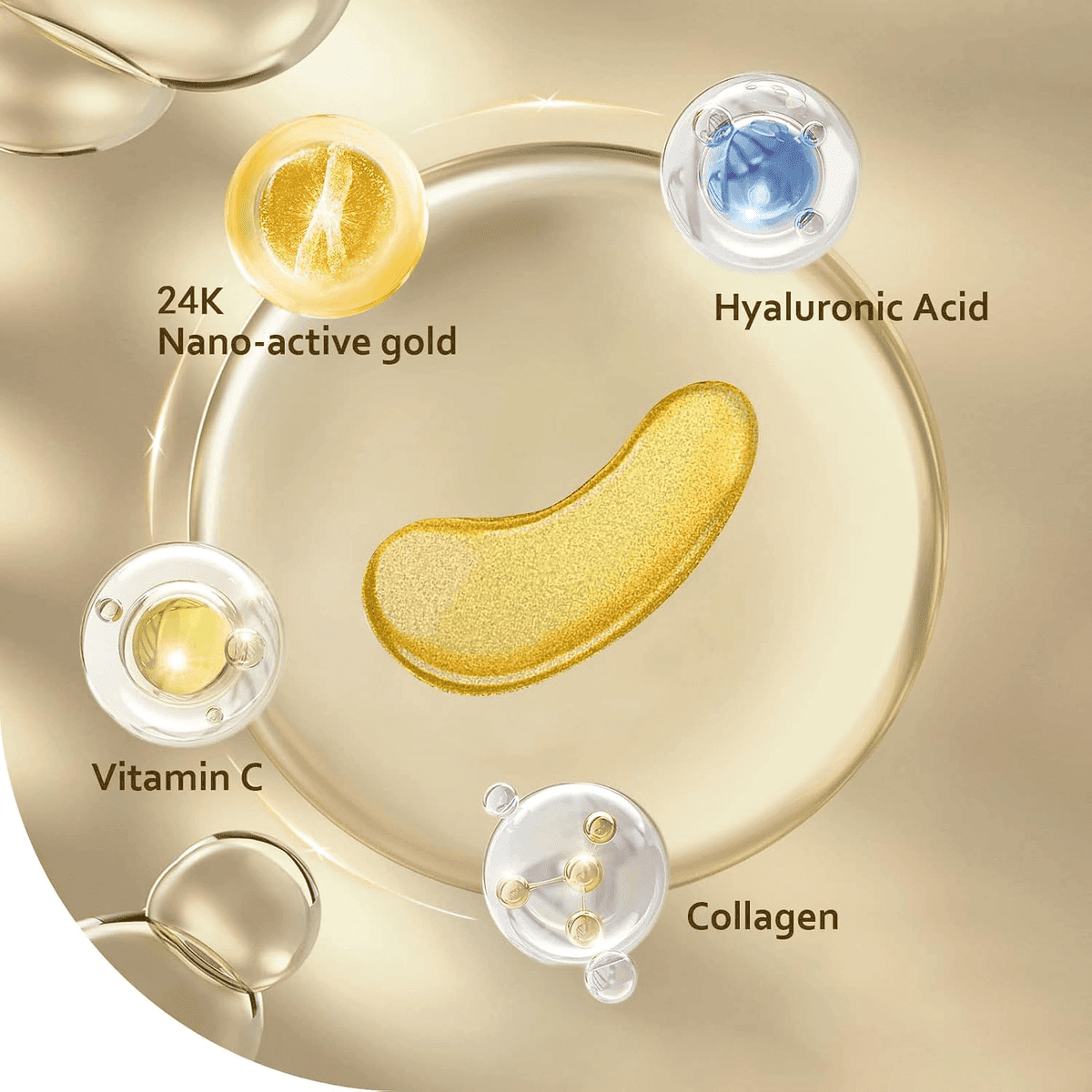 Taimand 24K Gold Under Eye Patches, 30 Pairs image 3