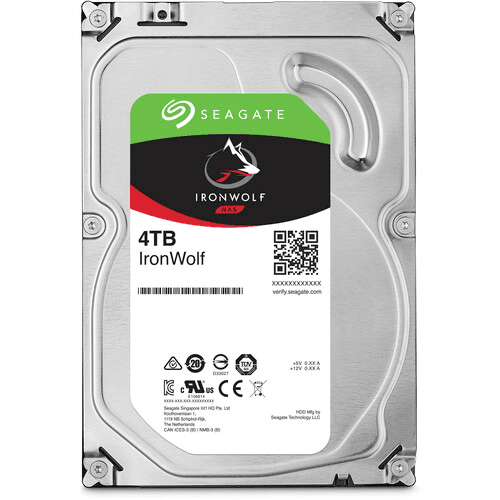 Seagate 4TB IronWolf 5400 RPM NAS Hard Drive