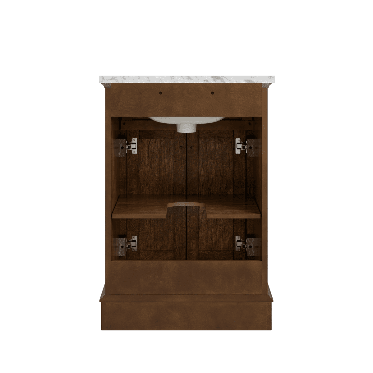 allen + roth Roveland 24-in Bathroom Vanity, Deep Walnut image 4