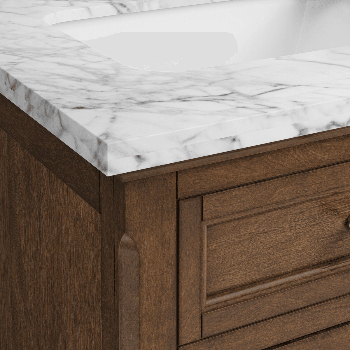 allen + roth Roveland 24-in Bathroom Vanity, Deep Walnut image 5