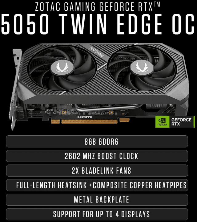 ZOTAC GAMING MEK RTX 5050 Ryzen 5 Gaming Desktop image 5