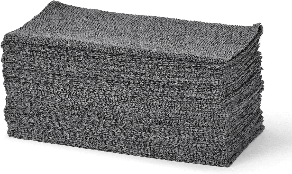 Amazon Basics 24-Pack Microfiber Cleaning Cloths