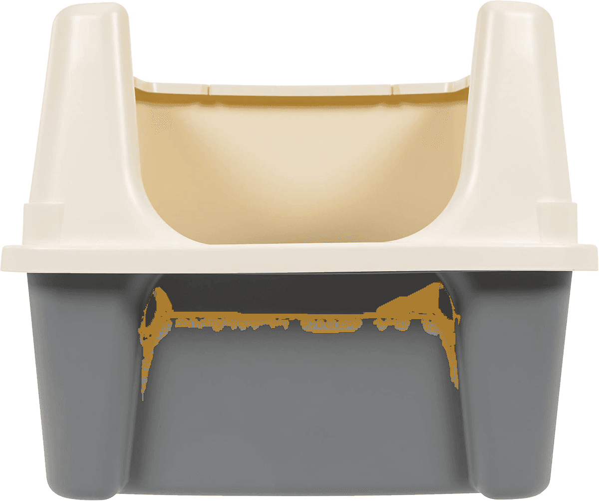 Amazon Basics Large High-Sided Cat Litter Box with Scoop image 4