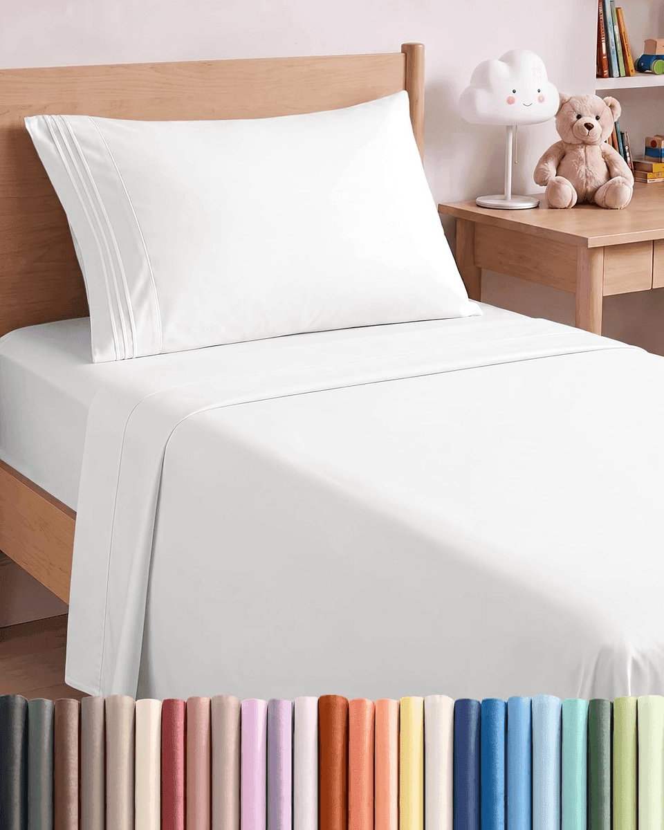 CGK Unlimited Twin 3-Piece Sheet Set - White