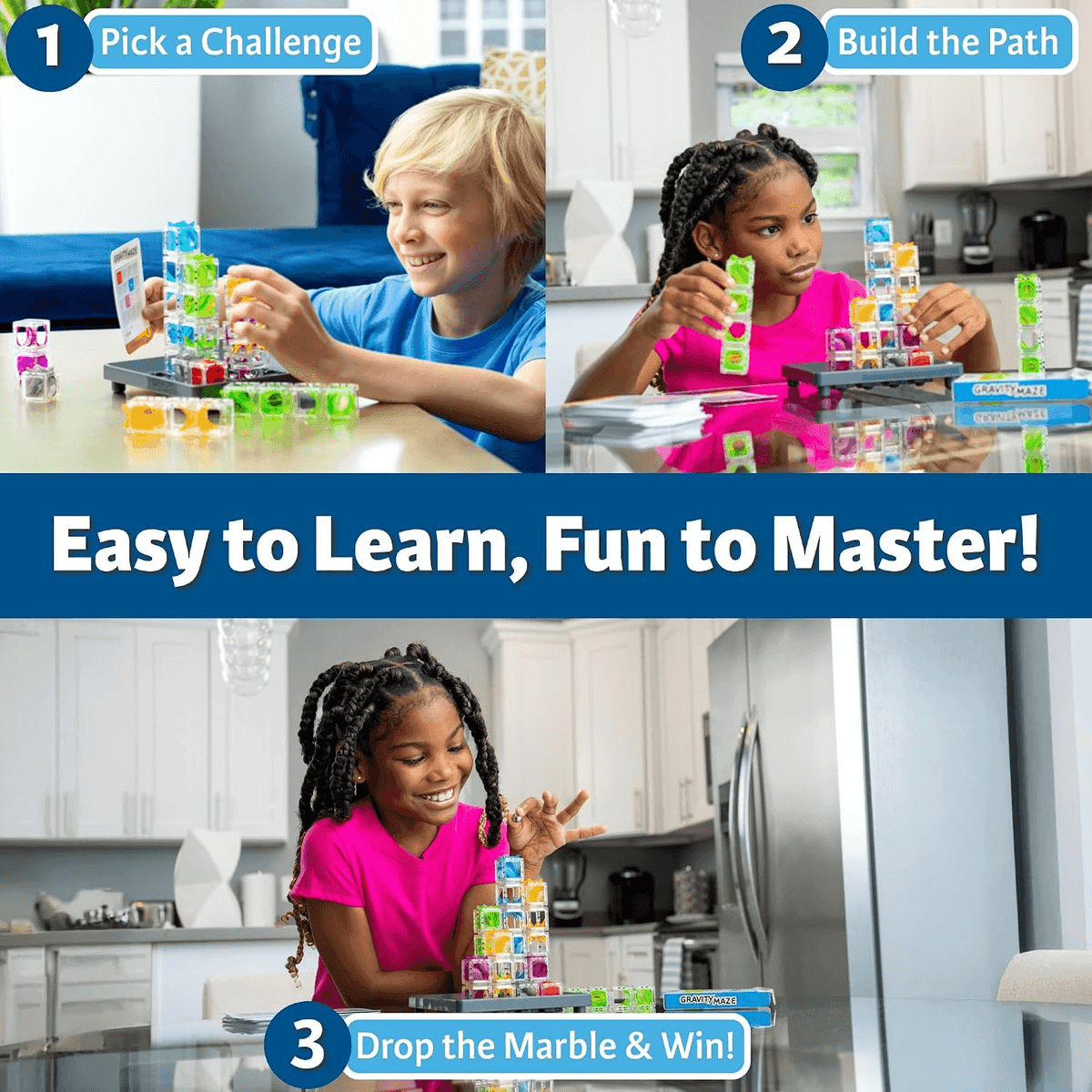 ThinkFun Gravity Maze Falling Marble Logic Game image 2