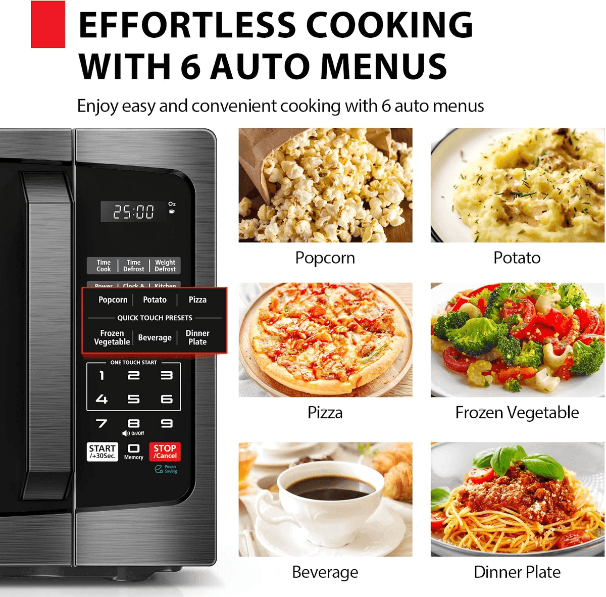 Toshiba 0.9 Cu. Ft. 900W Countertop Microwave image 3