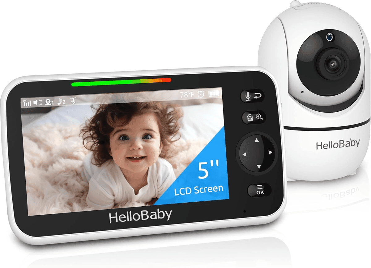 HelloBaby HB6550 5-inch No-WiFi Video Baby Monitor