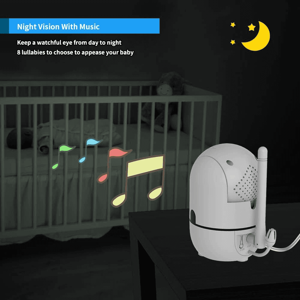 HelloBaby HB6550 5-inch No-WiFi Video Baby Monitor image 4