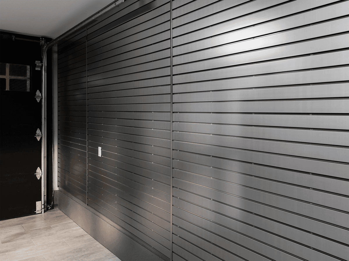 NewAge Products 40 sq ft Silver PVC Garage Slatwall image 4