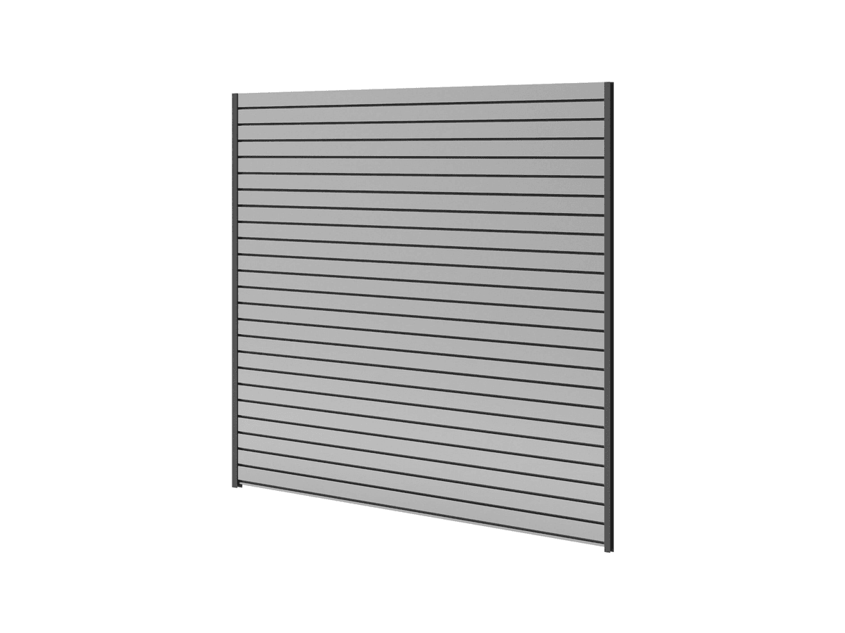 NewAge Products 40 sq ft Silver PVC Garage Slatwall
