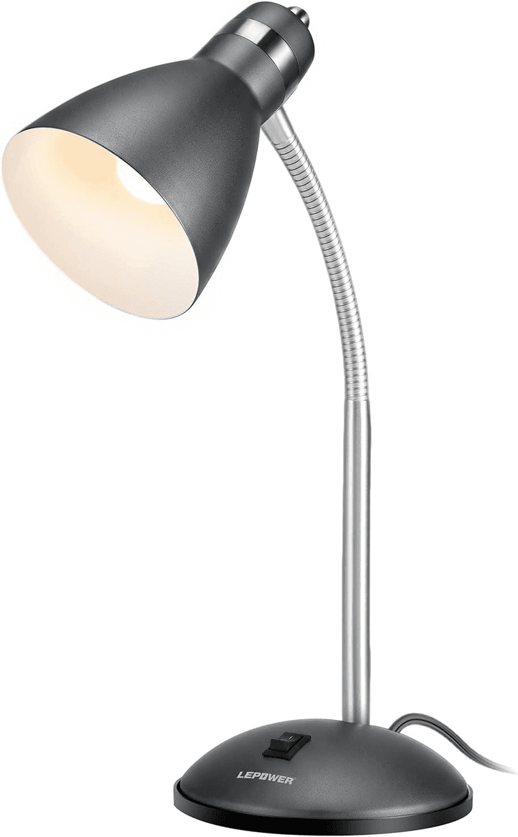 LEPOWER Metal Adjustable Gooseneck Desk Lamp