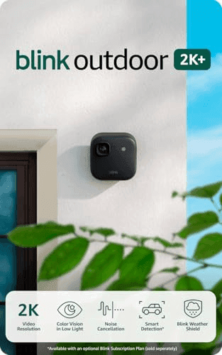 Blink Outdoor 2K+ 3-Camera System with Sync Module Core