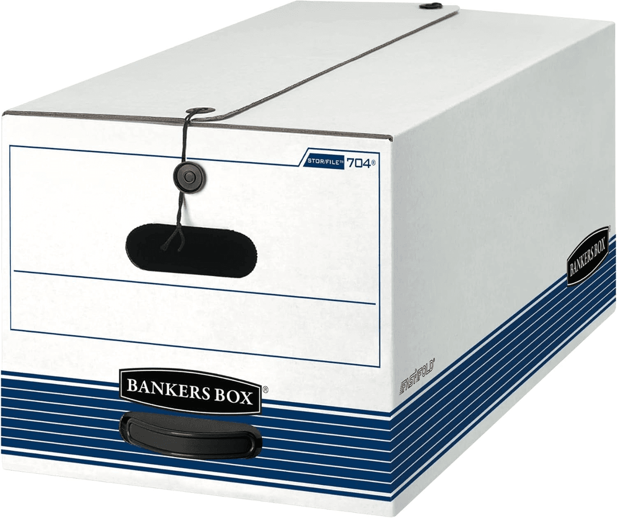 Bankers Box String & Button File Boxes, 12-Pack