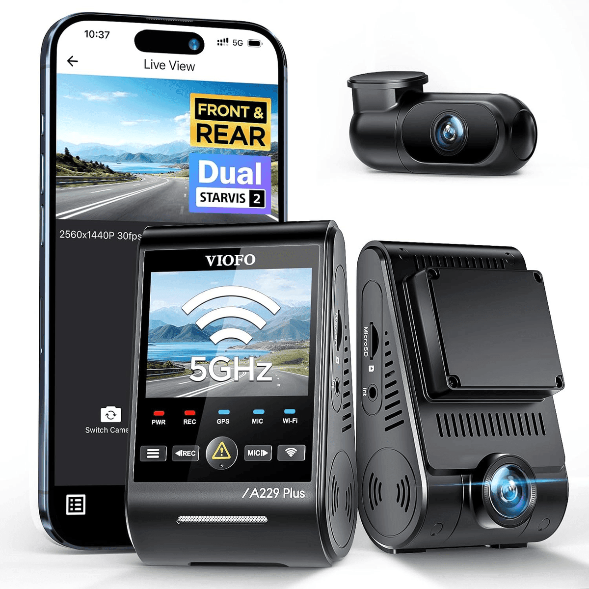 VIOFO A229 Plus 2-Channel 2K Dash Cam