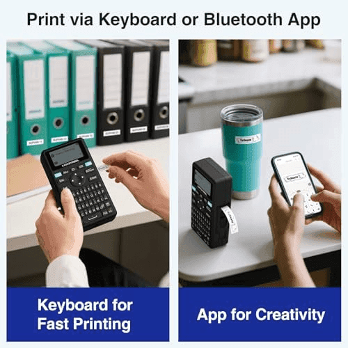 SUPVAN E11 Bluetooth Label Maker with 4 Tapes image 2