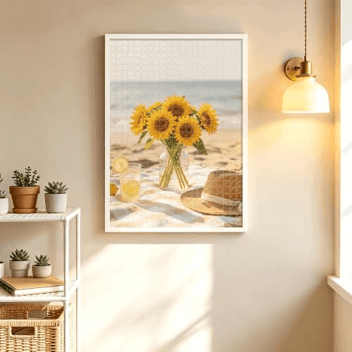 upsimples 19.7 x 27.6 in Puzzle Frame - White image 3